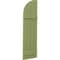 Ekena Millwork Americraft 4-Board (2 Batten) Wood Joined Board-n-Batten Shutters w/ Arch Top, ARW101BQ414X77MGH, PR ARW101BQ414X77MGH - alternate 2